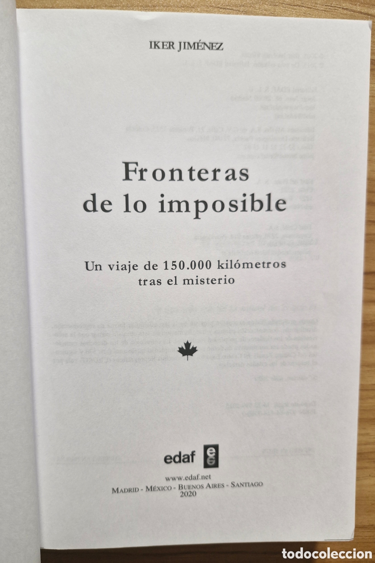 Libros de segunda mano: FRONTERAS DE LO IMPOSIBLE - Iker Jim&eacute;nez - Foto 3