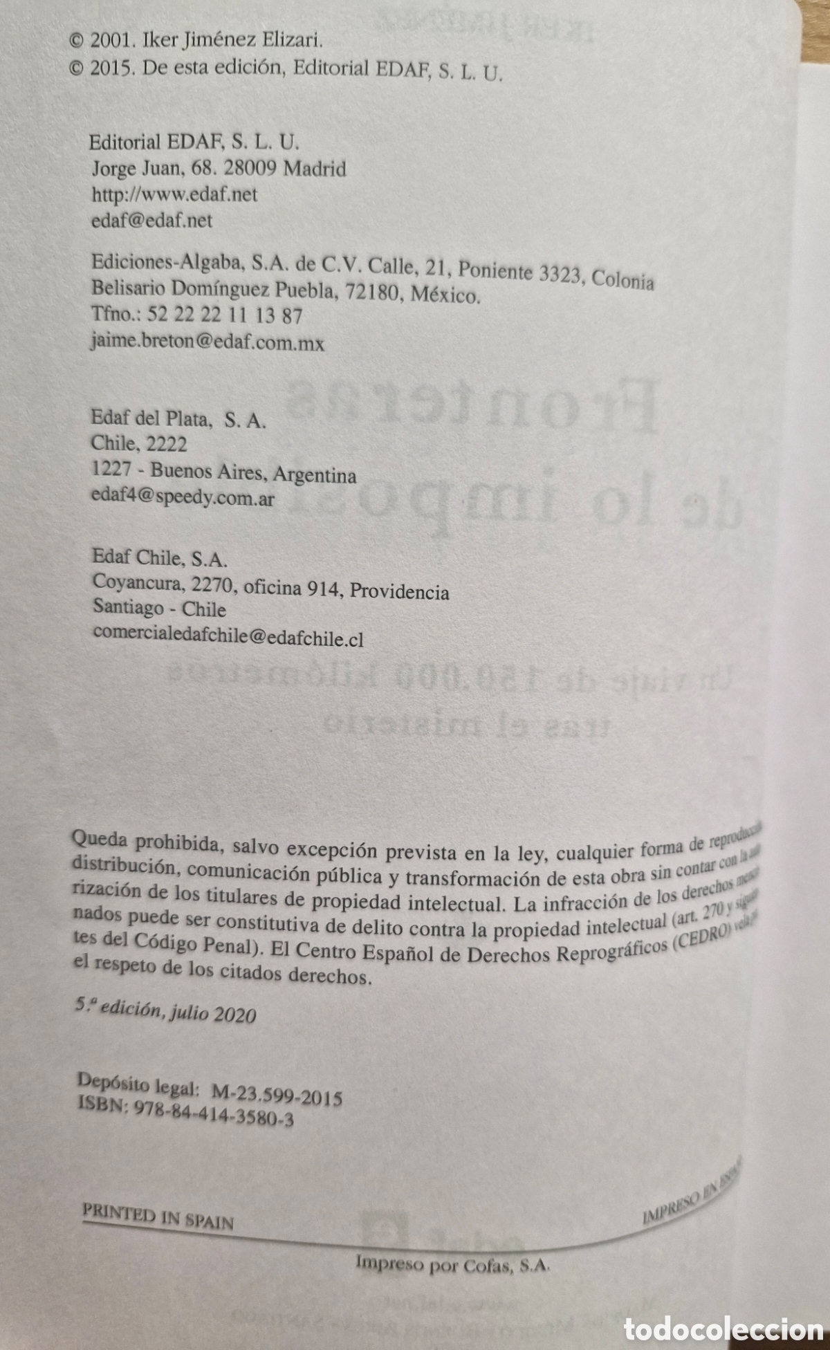 Libros de segunda mano: FRONTERAS DE LO IMPOSIBLE - Iker Jim&eacute;nez - Foto 4