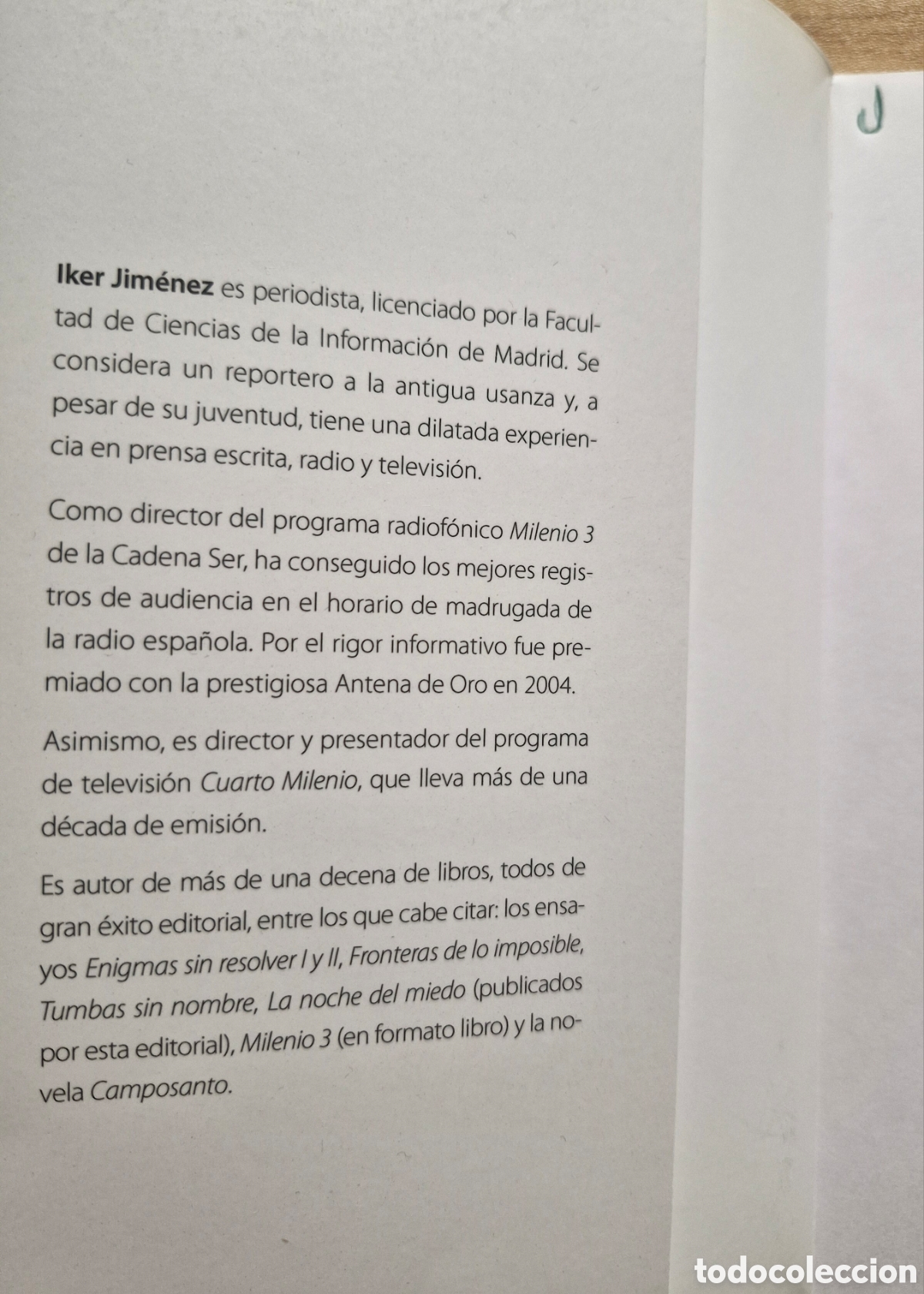 Libros de segunda mano: EL PARA&Iacute;SO MALDITO - Iker Jim&eacute;nez - Foto 2