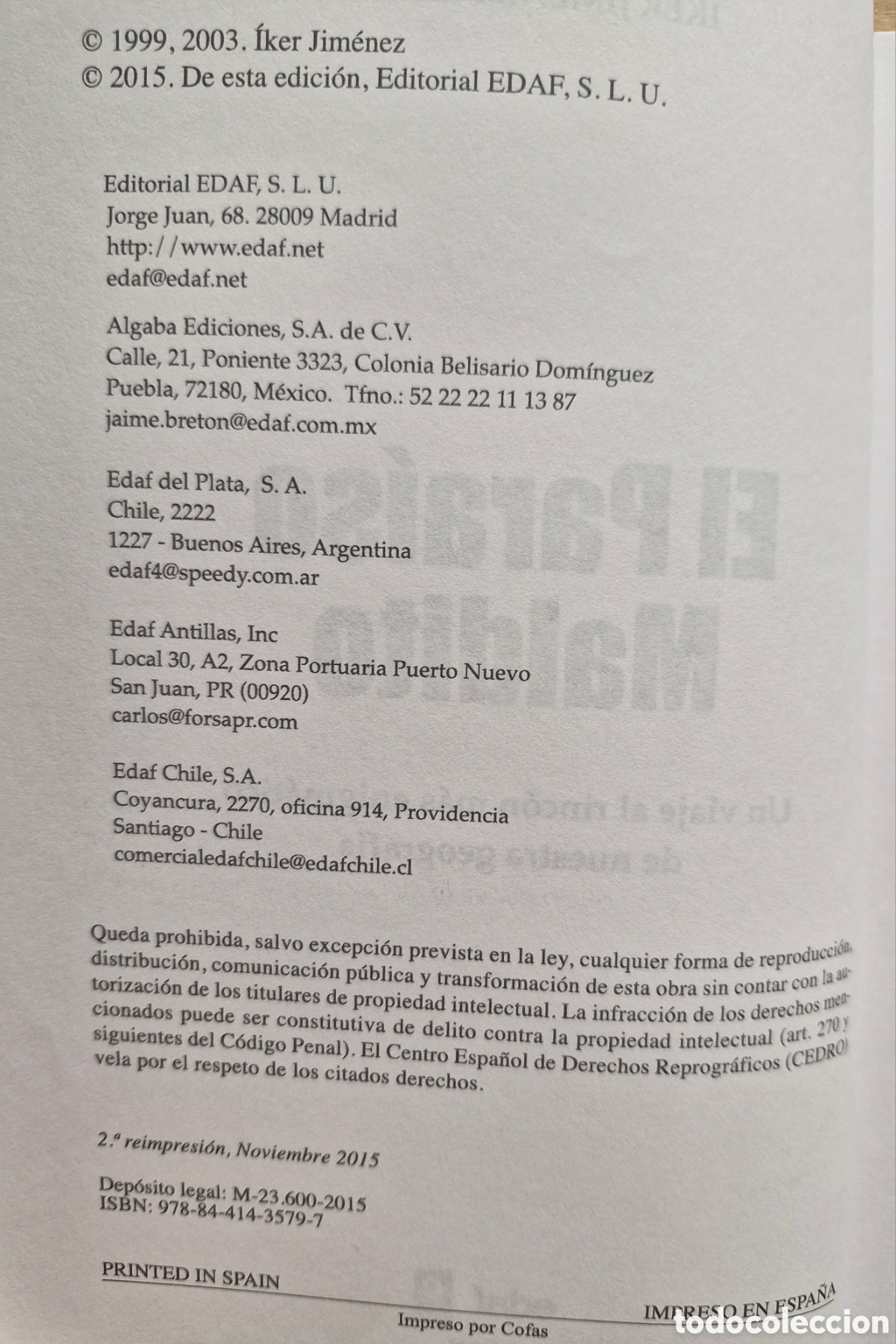 Libros de segunda mano: EL PARA&Iacute;SO MALDITO - Iker Jim&eacute;nez - Foto 4