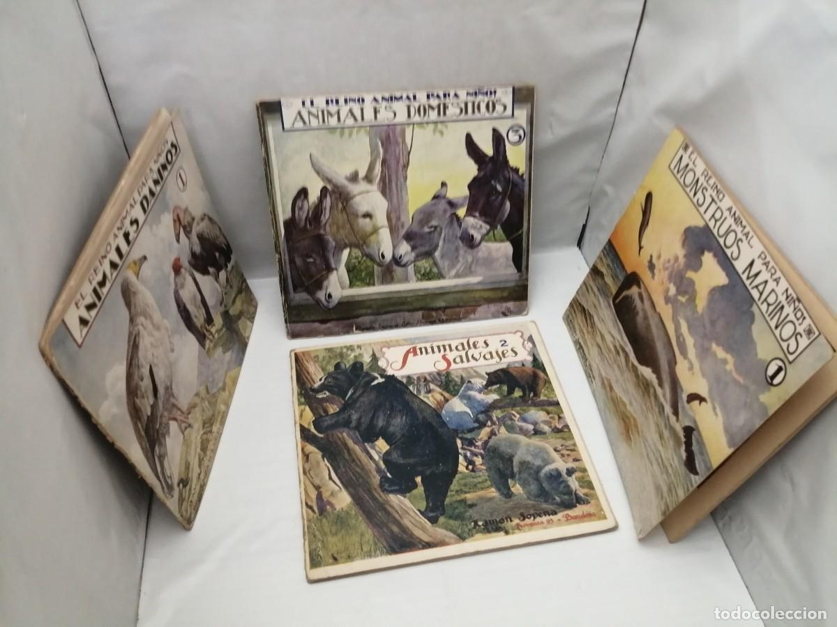 Libros de segunda mano: PACK 4 Libros, Colecci&oacute;n: REINO ANIMAL PARA NI&Ntilde;OS (1950 aprox.)