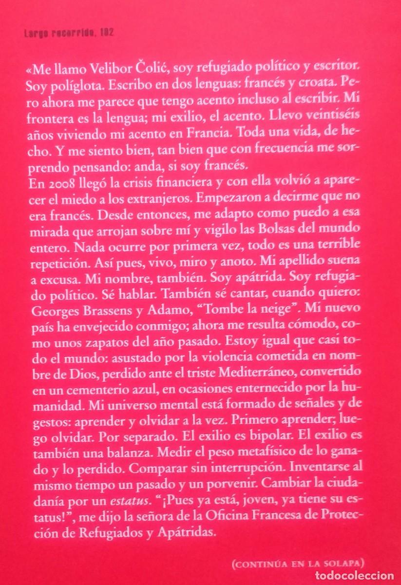 Libros de segunda mano: EL LIBRO DE LAS DESPEDIDAS - VELIBOR COLIC. - Foto 2