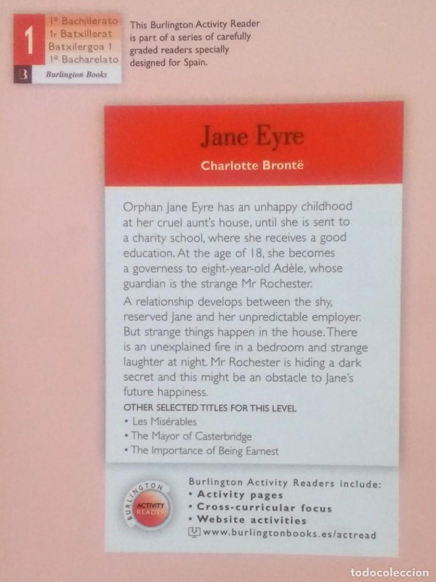 Libros de segunda mano: JANE EYRE - CHARLOTTE BRONTE - INGLES - 1&deg; BACHILLERATO. - Foto 2