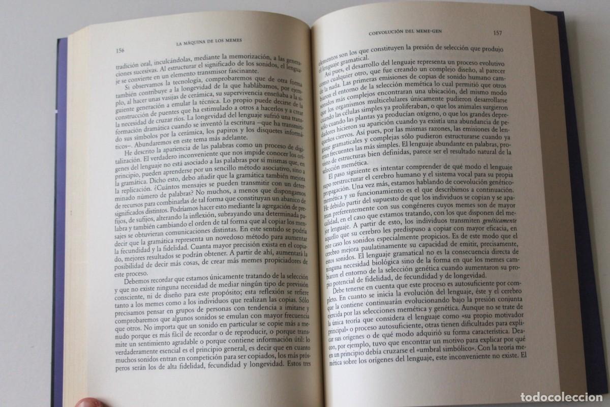Libros de segunda mano: Susan Blackmore - La m&aacute;quina de los memes - Paid&oacute;s - Foto 6
