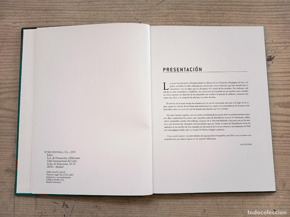 Libros de segunda mano: El Universo De Las Joyas - 2003 - Club Internacional Del libro - Foto 3