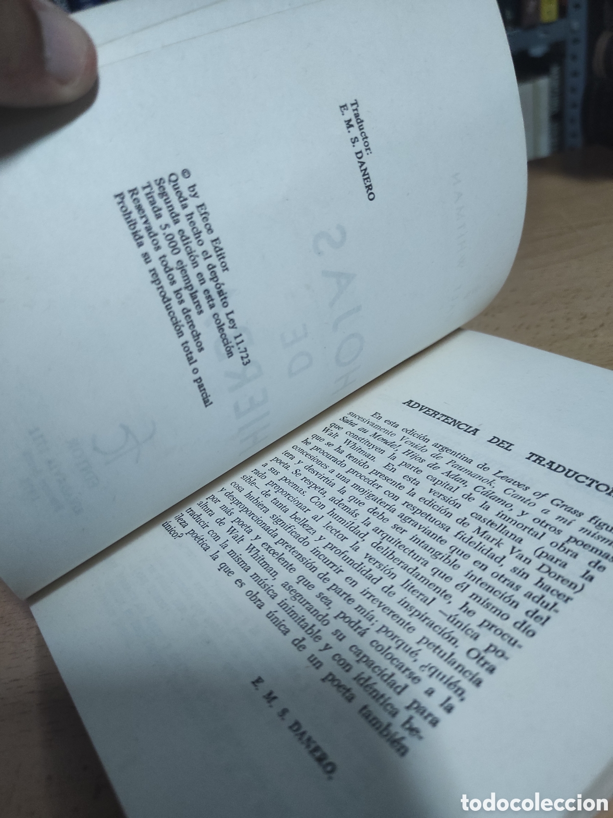 Libros de segunda mano: Walt Whitman, Hojas de hierba - Foto 3