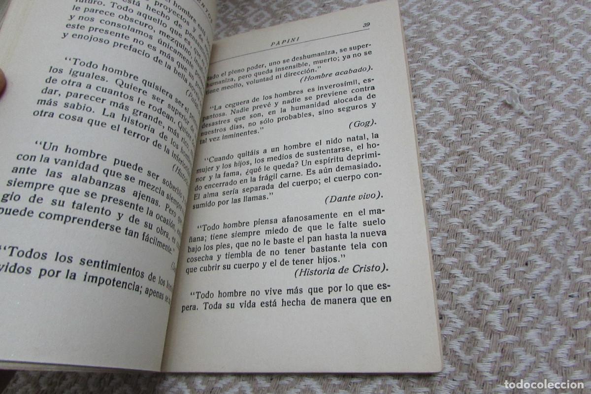 Libros de segunda mano: PENSAMIENTOS DE PAPINI 5 - Foto 6