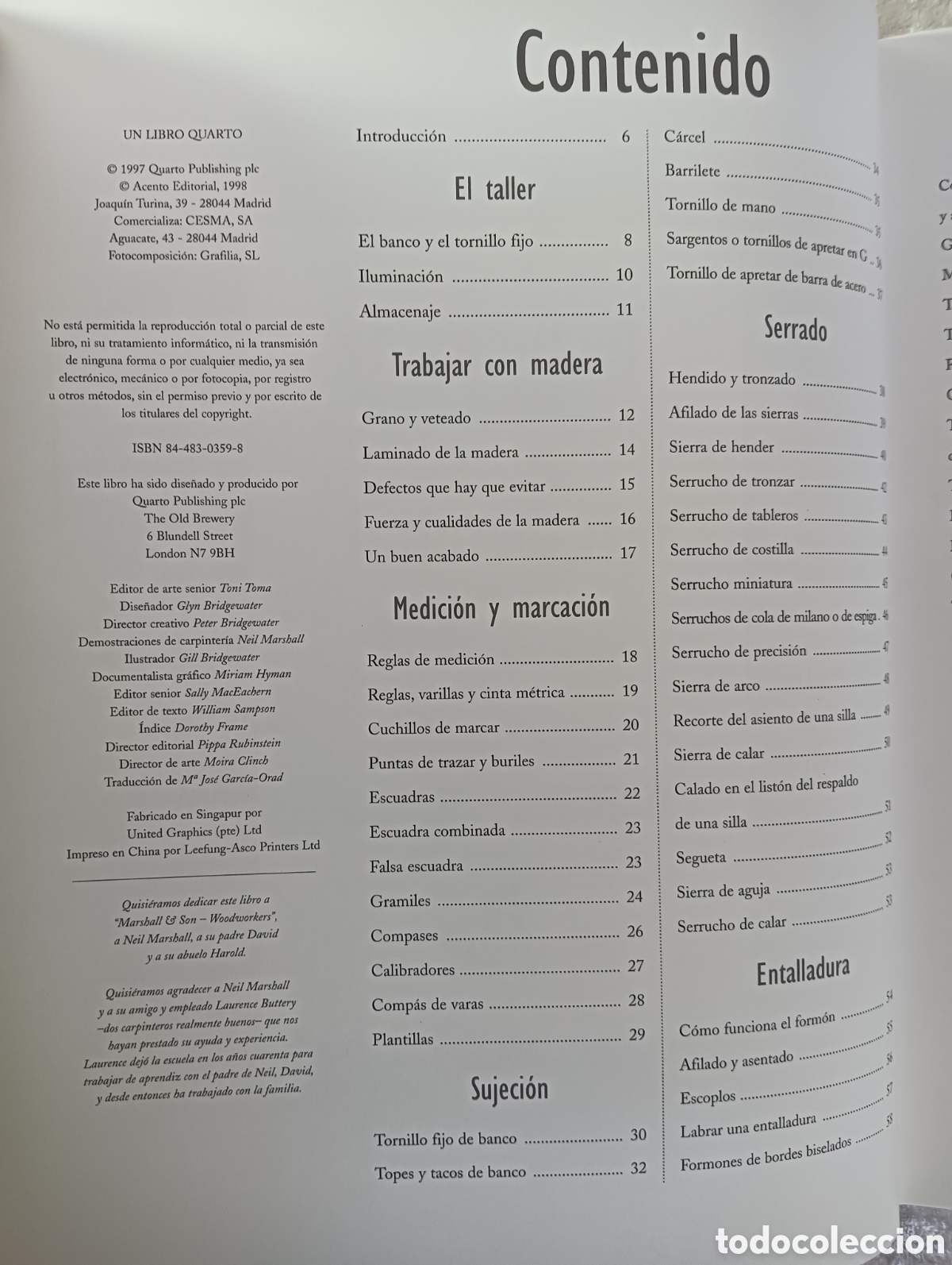 Libros de segunda mano: T&Eacute;CNICAS DE CARPINTER&Iacute;A TRADICIONAL , ALAN Y GILL BRIDGEWATER , PRIMERA EDICI&Oacute;N - Foto 5