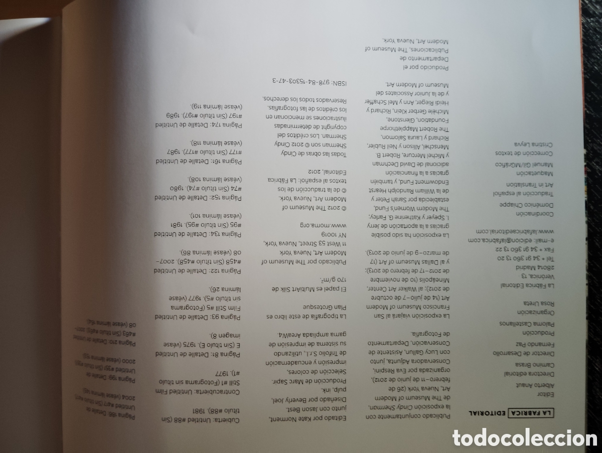 Libros de segunda mano: Cindy Sherman. La F&aacute;brica Editorial - Foto 3