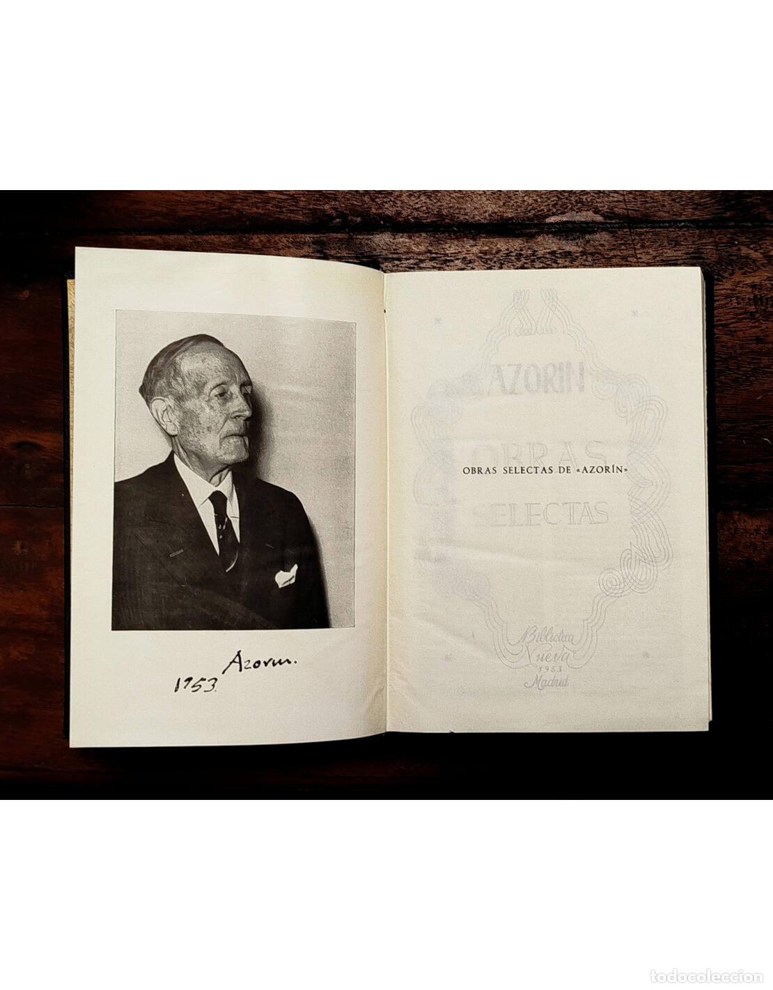 Libros de segunda mano: OBRAS SELECTAS. AZOR&Iacute;N. Biblioteca Nueva. 1953. - Foto 2