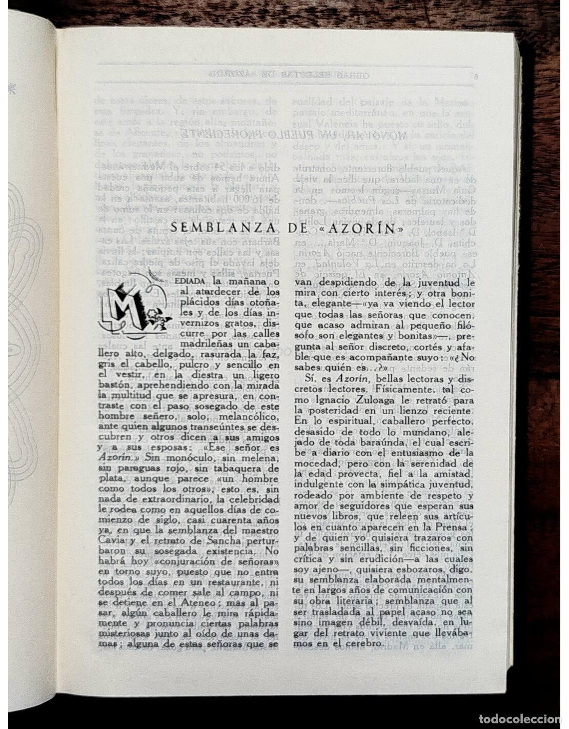 Libros de segunda mano: OBRAS SELECTAS. AZOR&Iacute;N. Biblioteca Nueva. 1953. - Foto 4
