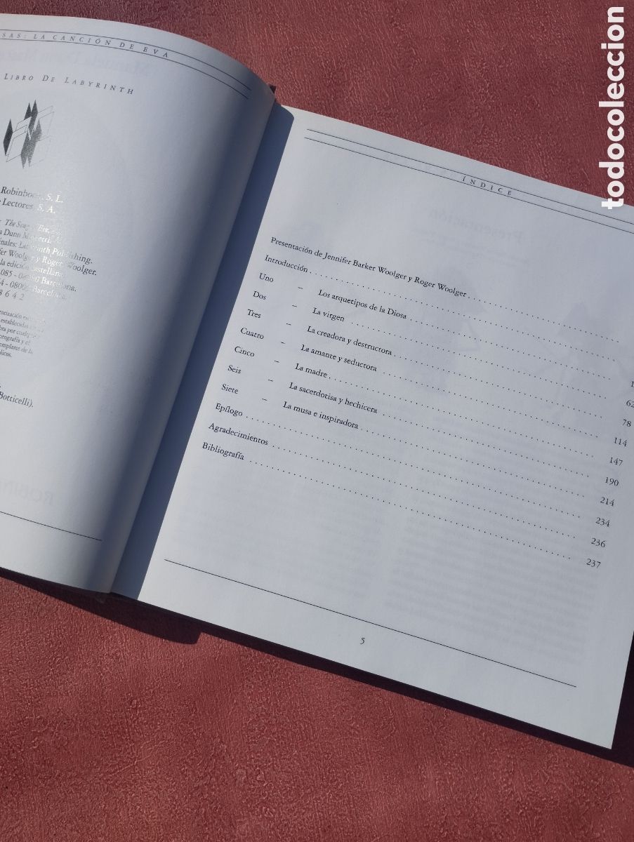 Libros de segunda mano: Diosas, la canci&oacute;n de Eva. Manuela Dunn Mascetti. - Foto 3