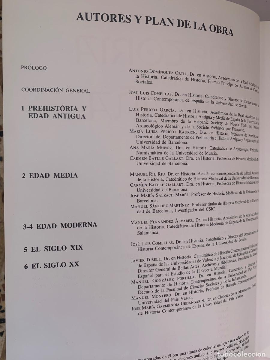 Libros de segunda mano: Historia de Espa&ntilde;a (obra completa 6 Vol&uacute;menes) - Foto 2