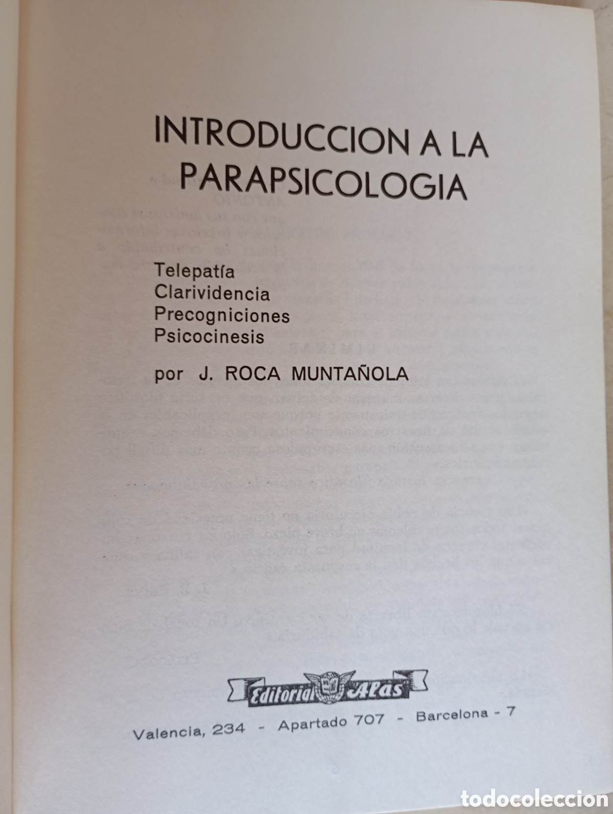 Libros de segunda mano: Introducci&oacute;n a la parapsicolog&iacute;a - Foto 2