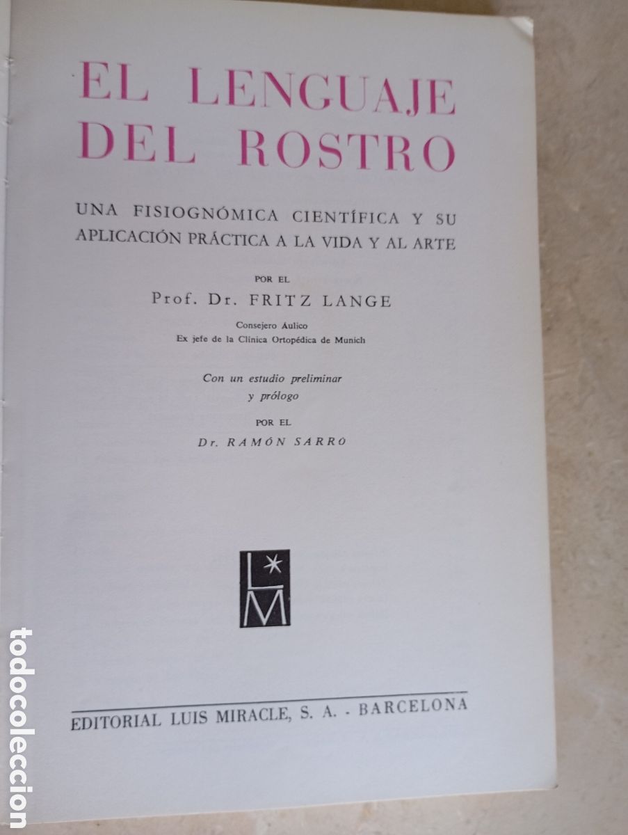 Libros de segunda mano: El lenguaje del rostro - Foto 2