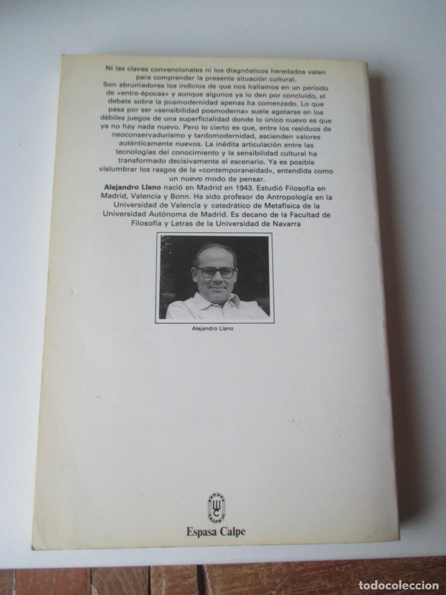 Libros de segunda mano: ALEJANDRO LLANO La nueva sensibilidad W35604 - Foto 2