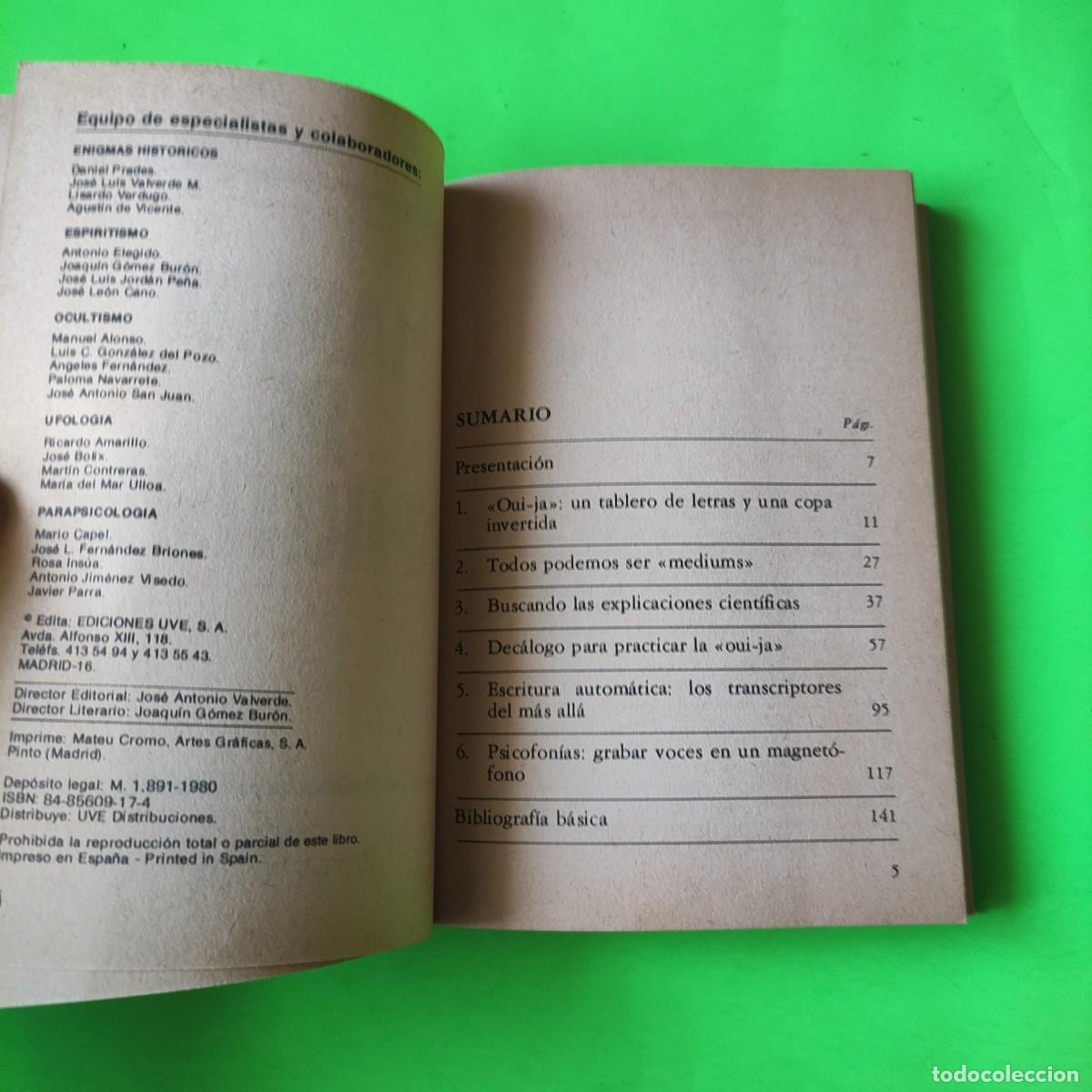 Libros de segunda mano: Manual de Espiritismo ** Jim&eacute;nez del Oso ** Ediciones uve ** man - Foto 2