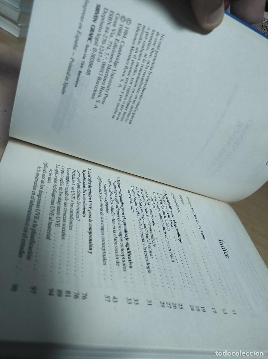 Libros de segunda mano: Aprendiendo a aprender.- Novak, Joseph D. - Foto 5