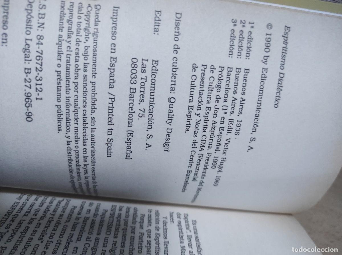 Libros de segunda mano: Espiritismo dial&eacute;ctico. Manuel S. Porteiro - Foto 3