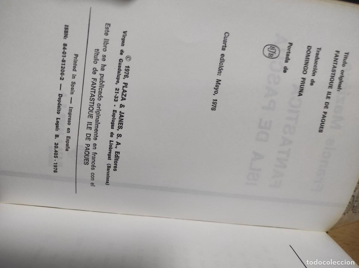 Libros de segunda mano: Fant&aacute;stica isla de Pascua.- Maziere, Francis - Foto 4