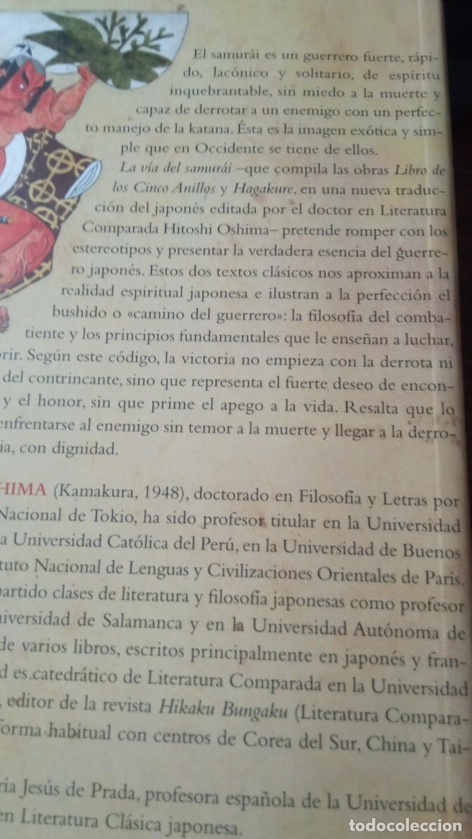 Libros de segunda mano: LA VIA DEL SAMURAI - LA FILOSOF&Iacute;A DEL GUERRERO - Foto 2