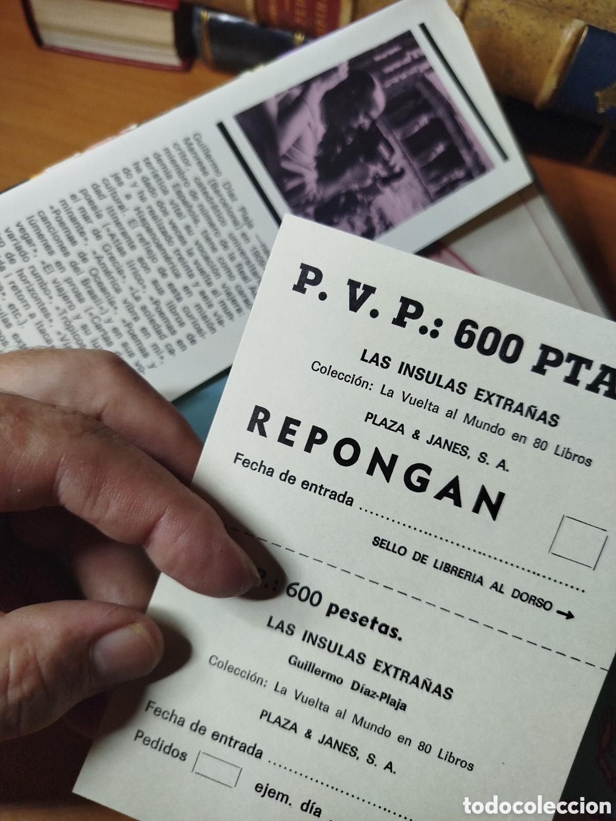 Libros de segunda mano: Las &iacute;nsulas extra&ntilde;as. Guillermo D&iacute;az plaja. Poes&iacute;a e historia. - Foto 2