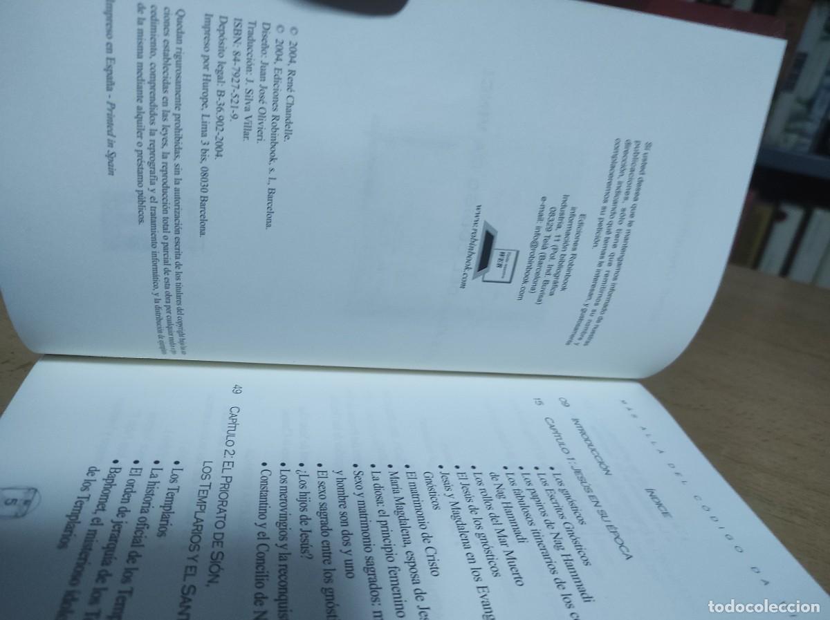 Libros de segunda mano: MAS ALLA DEL CODIGO DA VINCI - RENE CHANDELLE (EDICIONES ROBINBOOK) - Foto 3