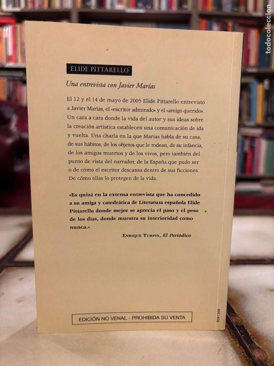 Libros de segunda mano: Una entrevista con Javier Mar&iacute;as. Elide Pittarello. - Foto 2