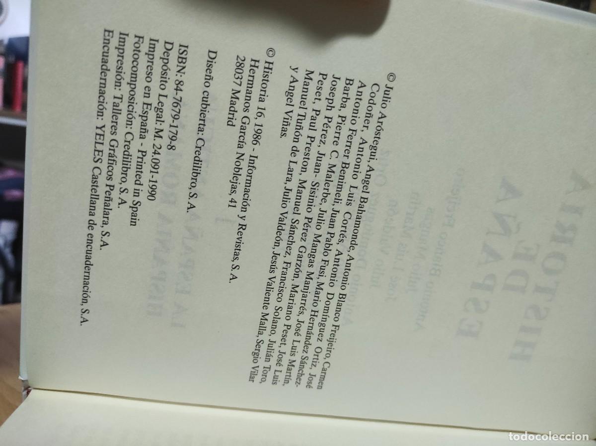 Libros de segunda mano: Historia de Espa&ntilde;a, 2 vol&uacute;menes. Historia 16 - Foto 3