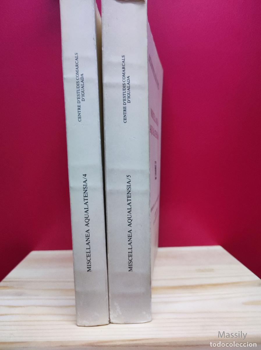 Libros de segunda mano: Miscellanea Aqualatensia 4 y 5 &ndash; Centre d&rsquo;Estudis Comarcals d&rsquo;Igualada - Foto 2