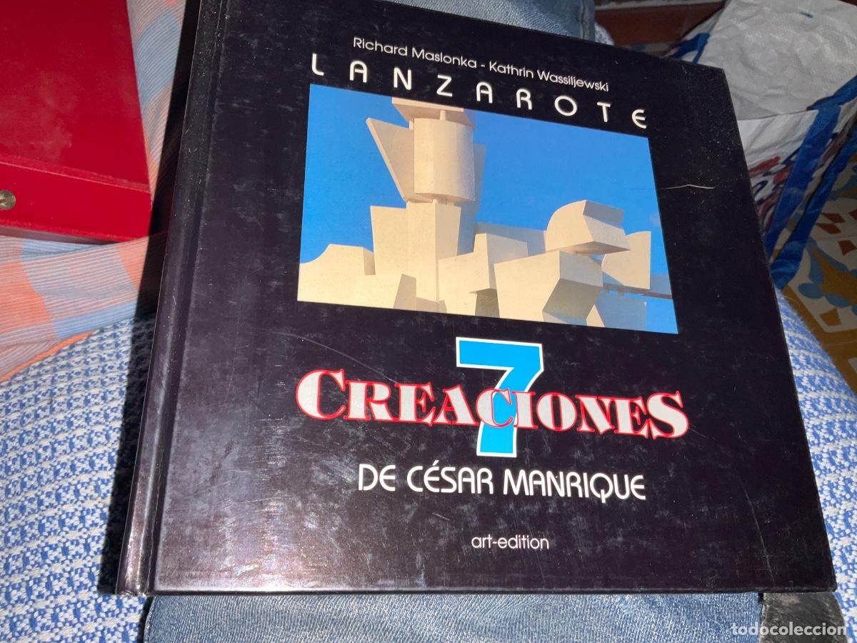 Libros de segunda mano: LANZAROTE 7 CREACIONES - C&Eacute;SAR MANRIQUE - - CANARIAS - Foto 1