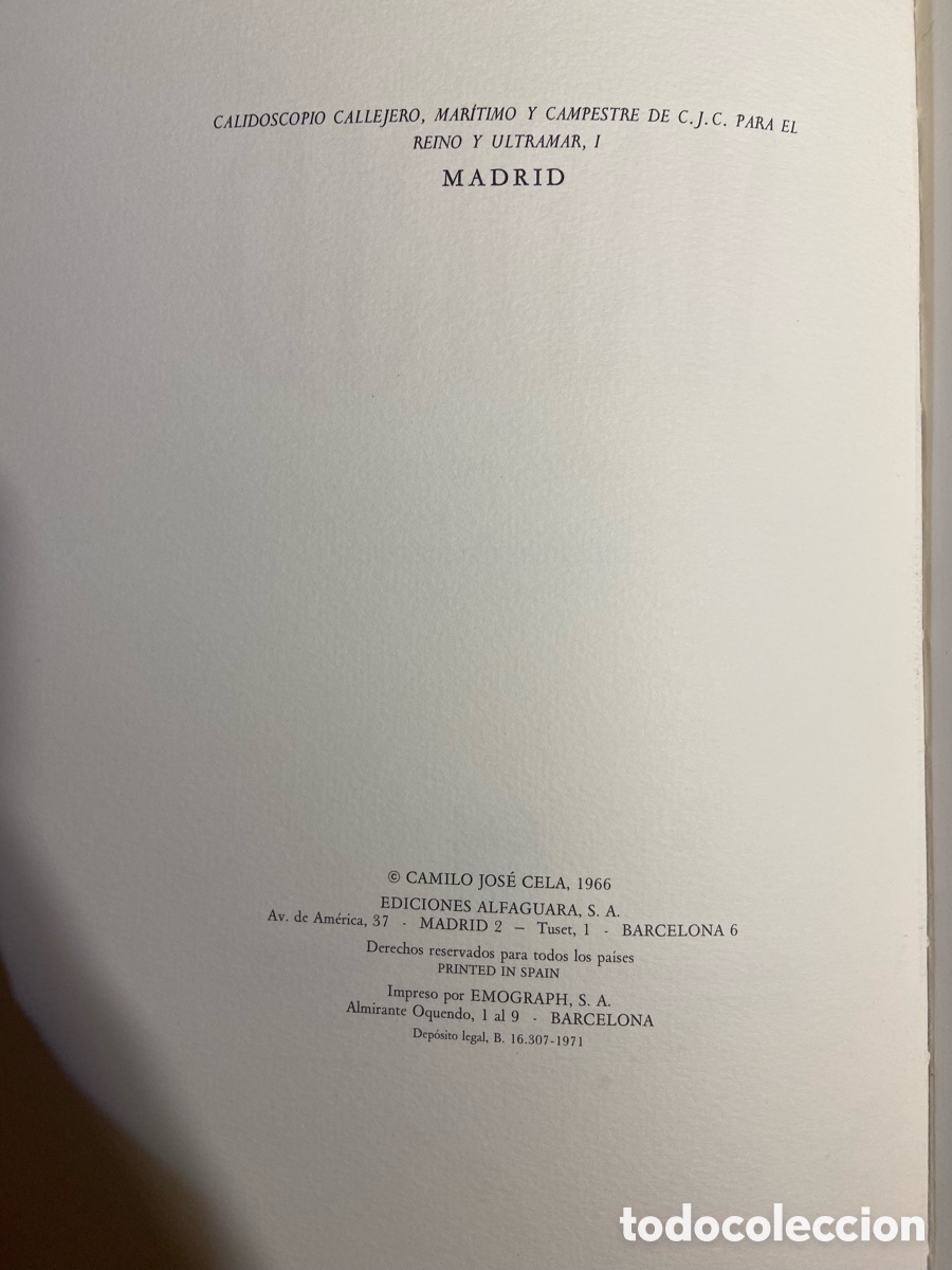 Libros de segunda mano: Madrid - Camilo Jose Cela - Foto 5