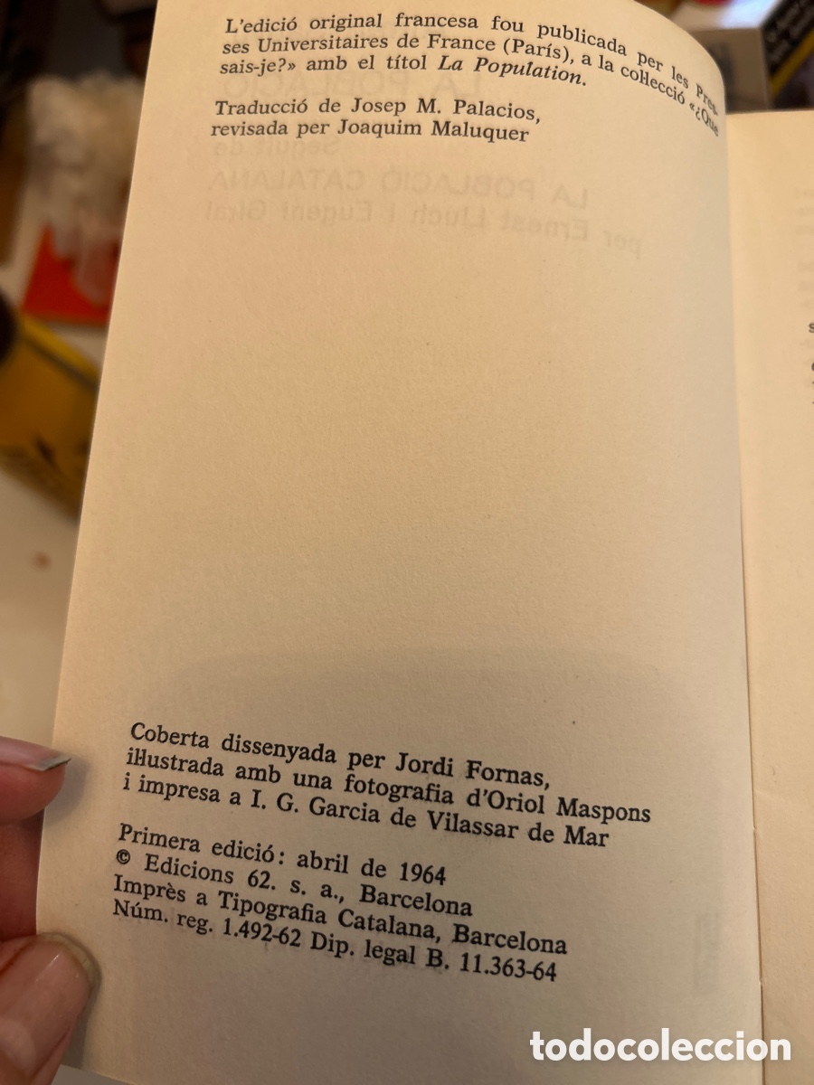 Libros de segunda mano: La poblaci&oacute; per Alfred Sauvy. Edic62. C4 - Foto 3