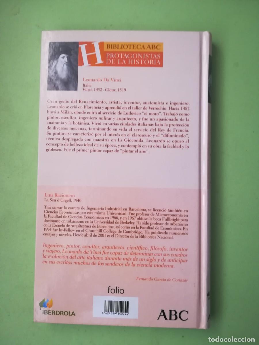 Libros de segunda mano: Leonardo Da Vinci Luis Racionero biblioteca abc 2004 - Foto 2
