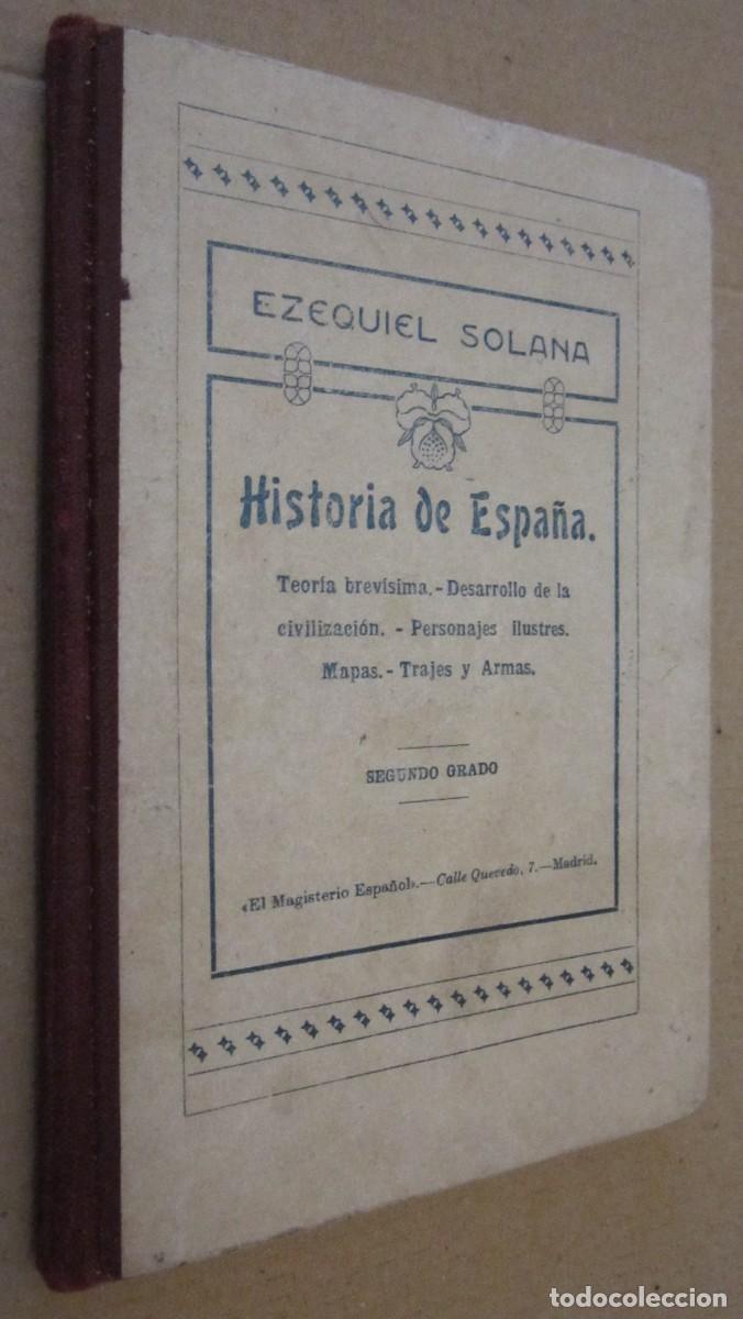 Libros de segunda mano: HISTORIA DE ESPA&Ntilde;A. Segundo Grado. Ezequiel Solana. - Foto 1