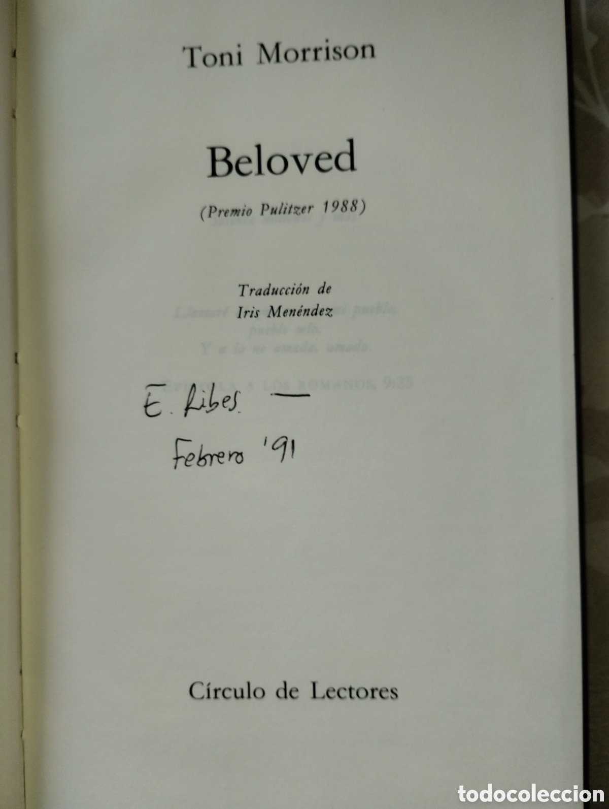 Libros de segunda mano: BELOVED, DE TONI MORRISON - Foto 8
