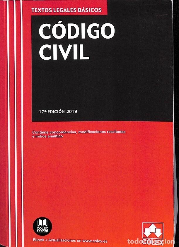 Libros de segunda mano: C&Oacute;DIGO CIVIL - V.V.A - EDITORES VARIOS - 2019, 17&ordf; ed. - Foto 1