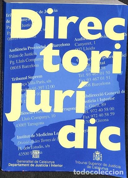 Libros de segunda mano: DIRECTORI JUR&Iacute;DIC - V.V.A - GENERALITAT DE CATALUNYA - 2003 - Foto 1