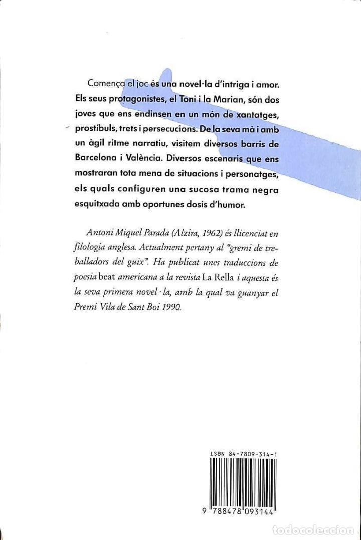 Libros de segunda mano: COMEN&Ccedil;A EL JOC - TONI PARADA - COLUMNA - 1991 - Foto 2