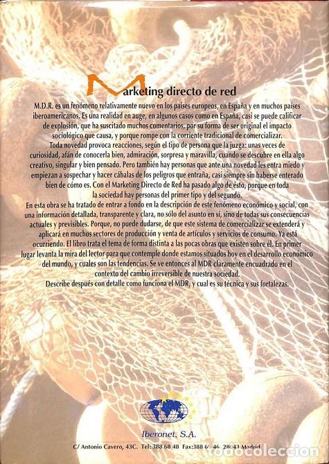 Libros de segunda mano: MARKETING DIRECTO DE RED - BARTO ROIG / BRIONES RAMOS - IBERONET - 1993 - Foto 2