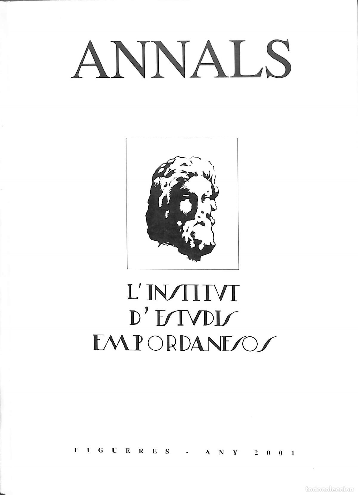 Livres d'occasion: ANALS INST. ESTUDIS EMPORDANESOS VOL. 34 - IN&Eacute;S PADROSA, M. DOLORS COSTA, JOSEP M. BERNILS... - AJUN