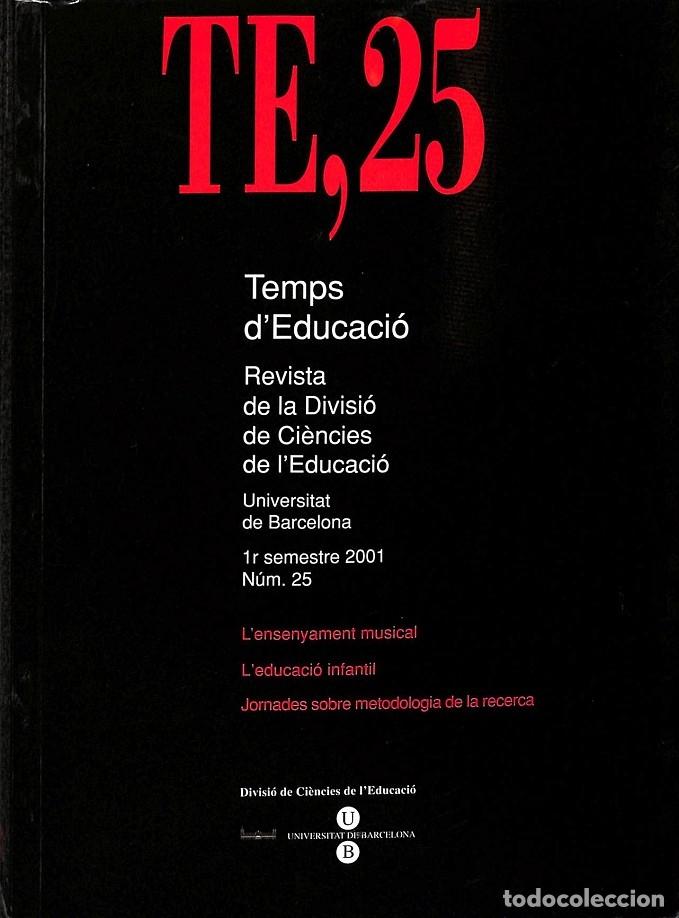 Libros de segunda mano: TEMPS DEDUCACI&Oacute; - V.V.A - EDITORES VARIOS - 1992 - Foto 1