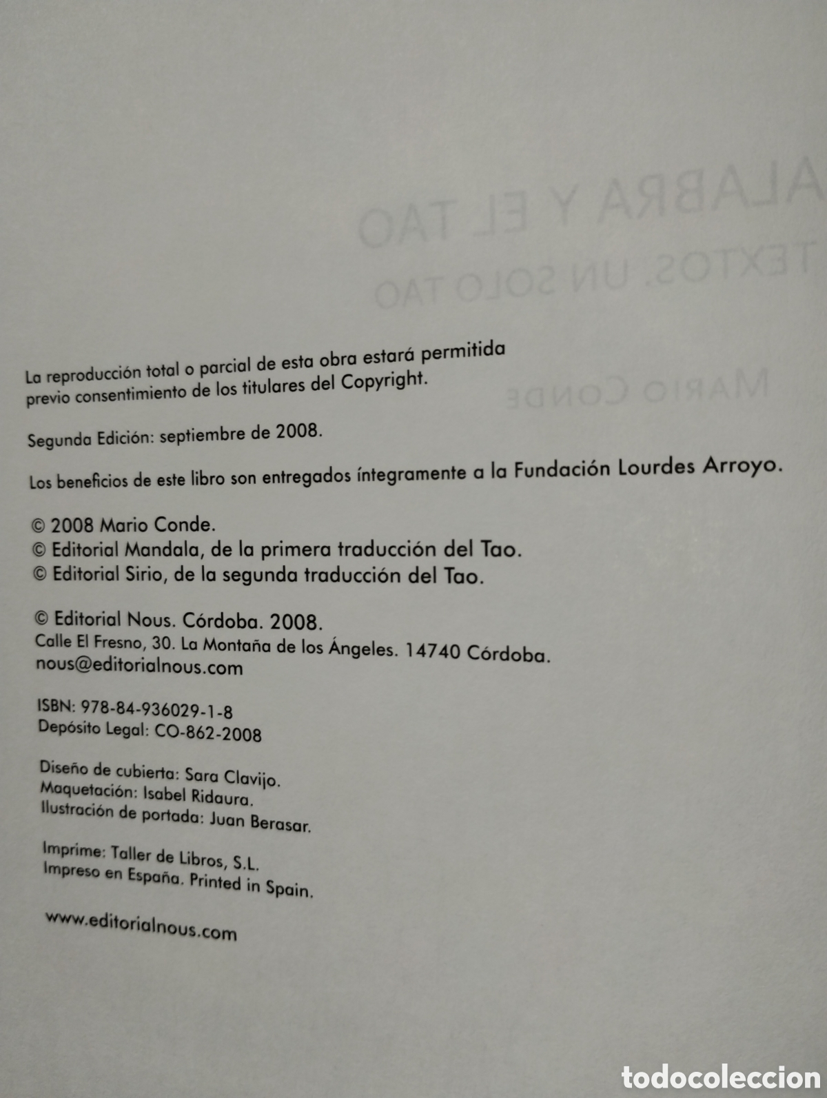Libros de segunda mano: LA PALABRA Y EL TAO, MARIO CONDE - Foto 6