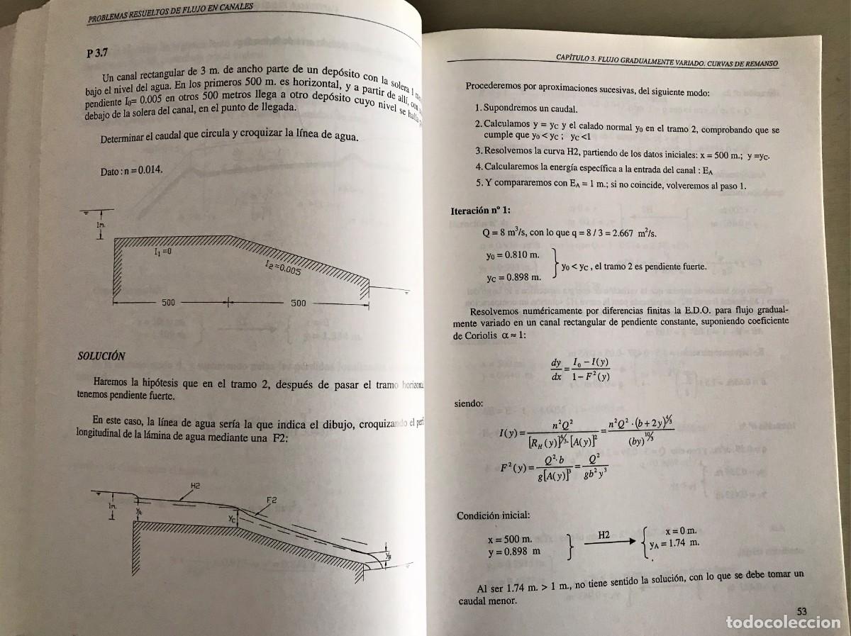 Libros de segunda mano: Problemas Resueltos de Flujo En Canales - Foto 4