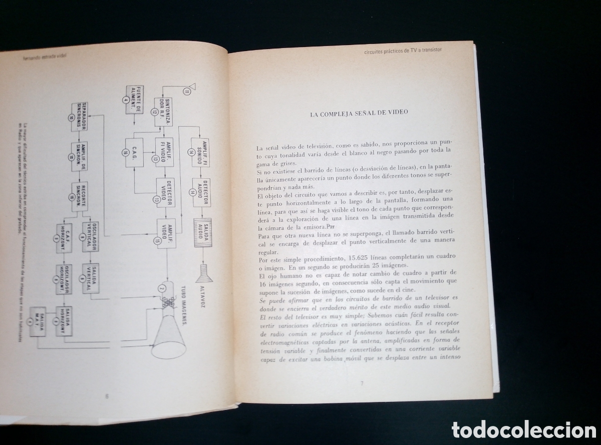 Libros de segunda mano: &rdquo;Circuitos pr&aacute;cticos de TV a transistor&rdquo; Fernando Estrada Vidal - Foto 4