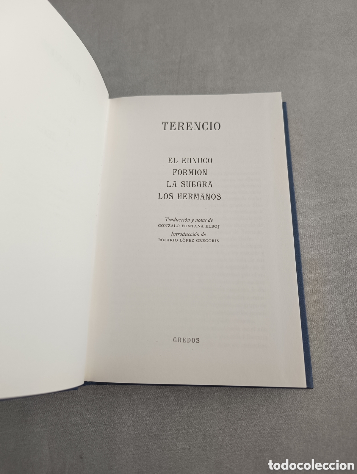 Libros de segunda mano: El Eunuco. Terencio. - Foto 4