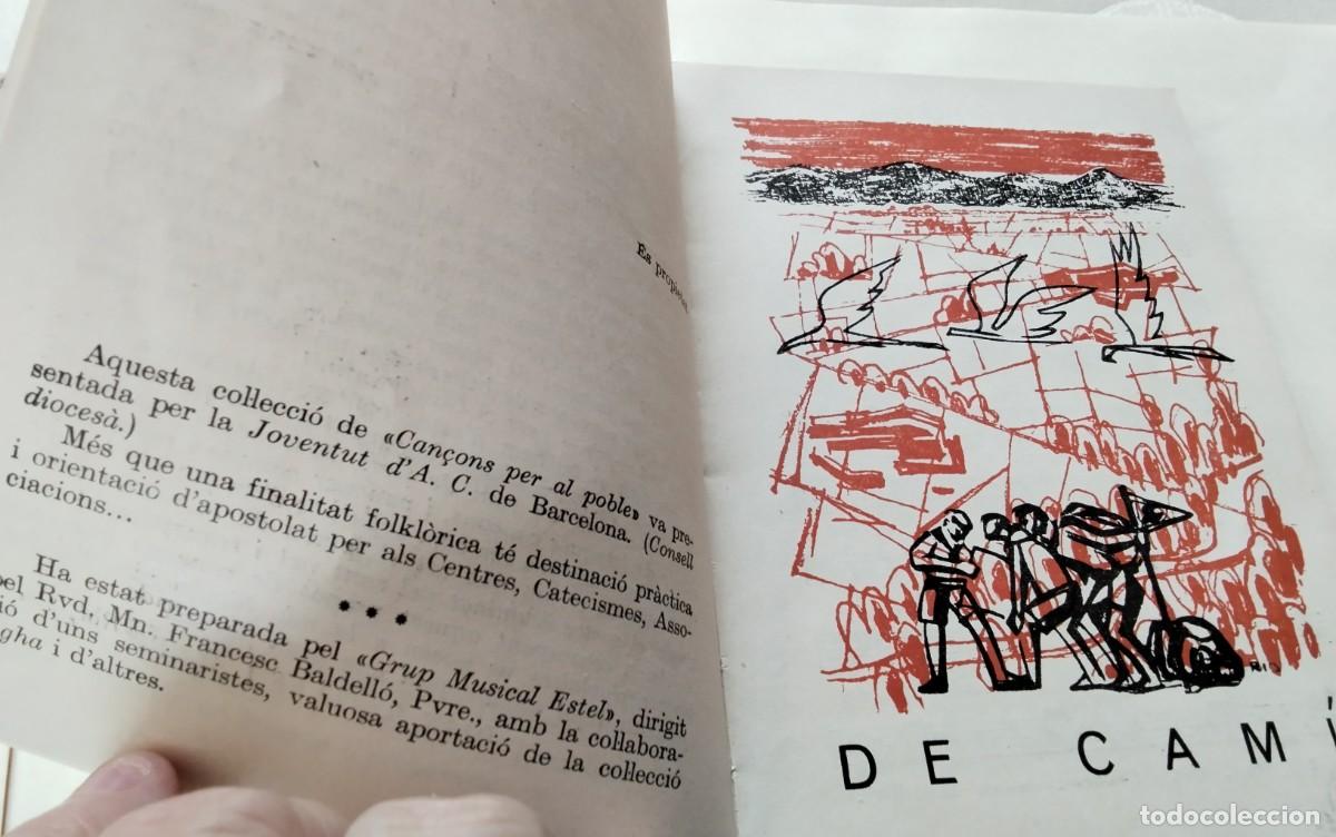 Libros de segunda mano: LIBRO &rdquo;CAN&Ccedil;ONS PER AL POBLE&rdquo; , JUVENTUD ACCIO CATOLICA A&Ntilde;O 1957 , - Foto 6