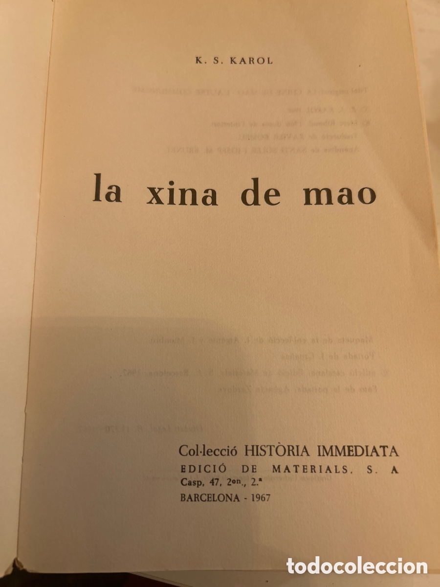 Libros de segunda mano: La Xina de Mao. k.S. karol. Capsa2 - Foto 2