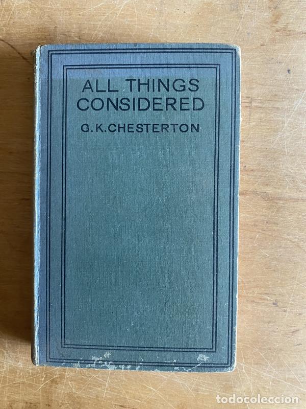 Libros de segunda mano: All things considered - Chesterton G.K. - Foto 1
