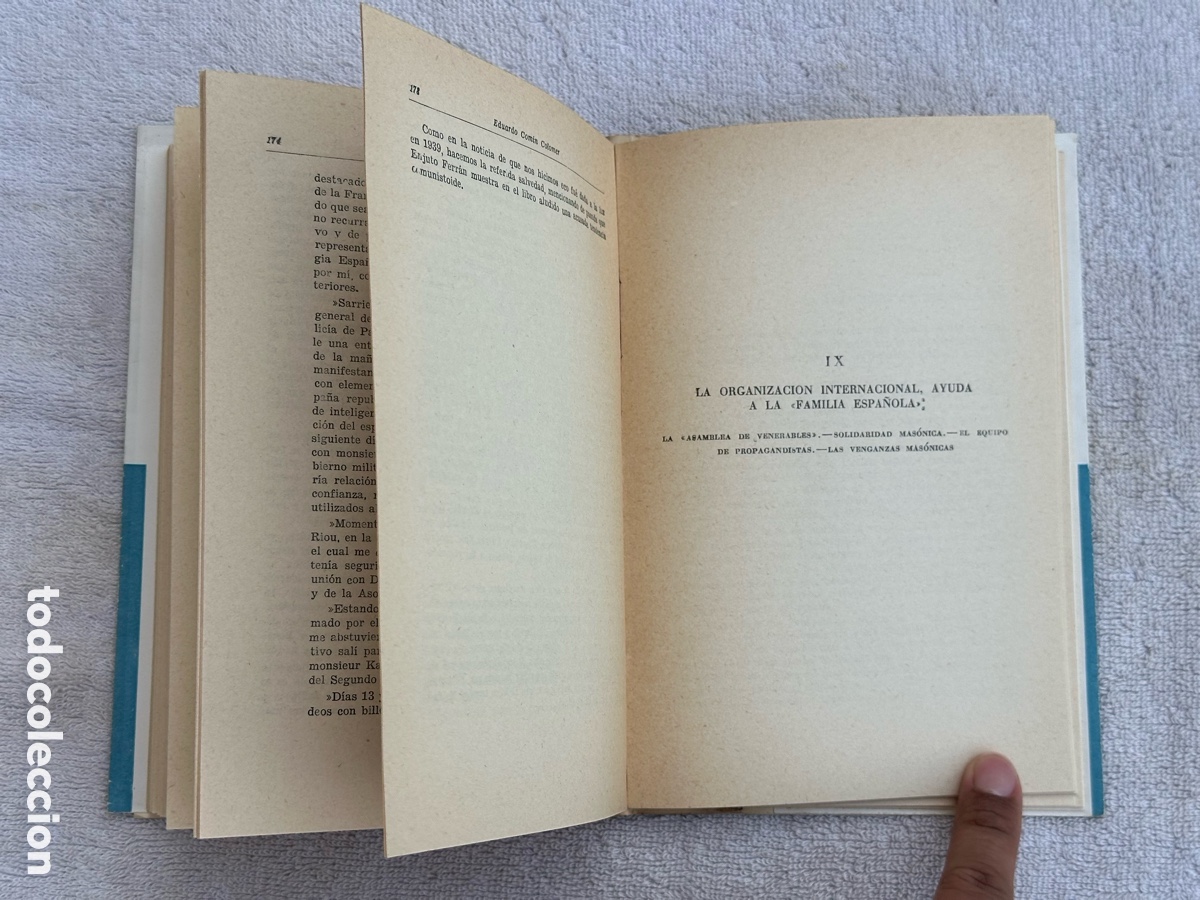 Libros de segunda mano: LIBRO LO QUE ESPA&Ntilde;A DEBE A LA MASONERIA- EDUARDO COMIN - 1951 - Foto 8